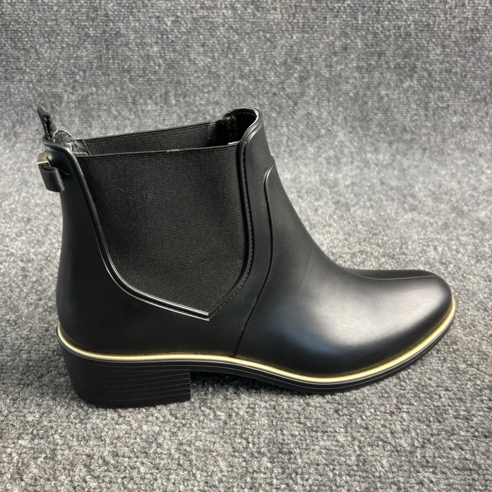 Kate Spade New York Women's Sedgewick Rain Boots Size 10 Black Waterproof